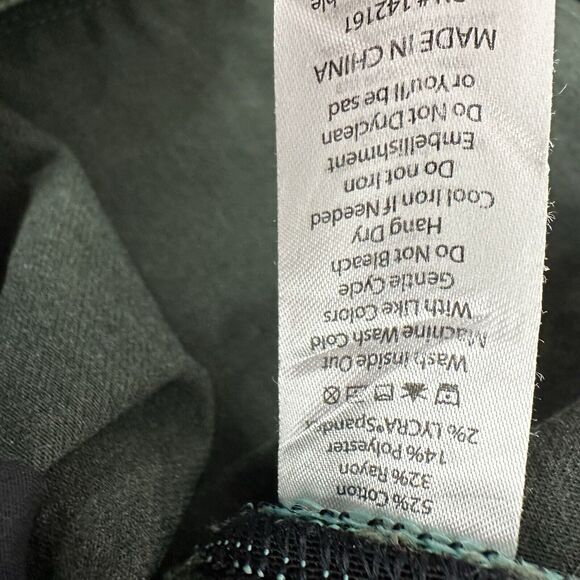 Lularoe Jeans Womens 36 Green Twill Skinny Stretch High Rise Comfort Office - Picture 7 of 13